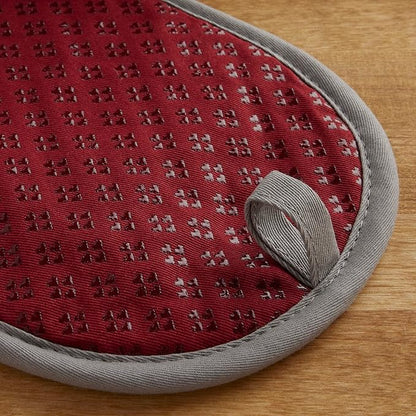 KitchenAid Asteroid Pot Holder 2-Pack Set, Smoked Paprika Red