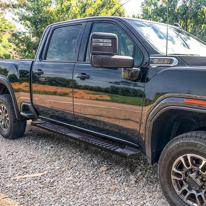 YITAMOTOR 6 Inches Running Boards Compatible with 2019-2026 Chevy Silverado/GMC Sierra 1500 Crew Cab, 2020-2026 2500HD 3500HD Crew Cab Side Steps Textured Black Nerf Bars(Excl. 2019 1500 LD)