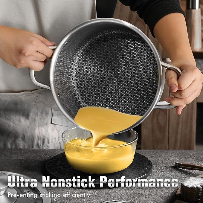 AuFranc™ Hybrid Nonstick 6 Quart Stainless Steel Stockpot