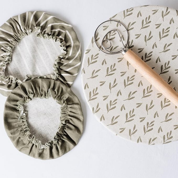 Beautiful Linen Cotton Blend Bowl Covers