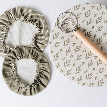 Beautiful Linen Cotton Blend Bowl Covers