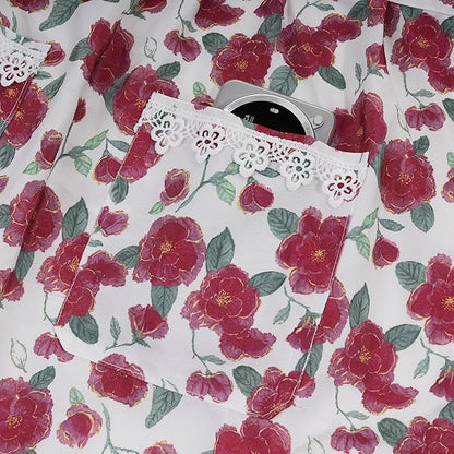 Funny Aprons for Women with Pockets, Kitchen Cooking Grilling Bbq Cute Chef