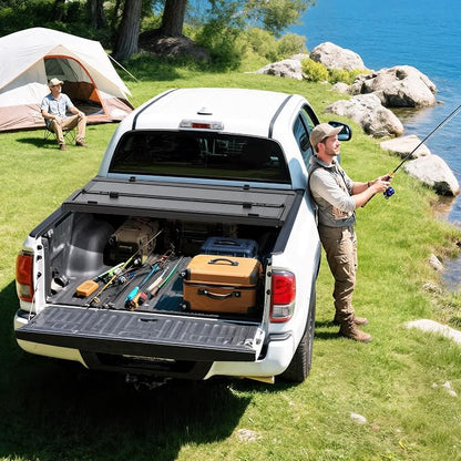 YITAMOTOR Low-Profile Hard Quad-Fold Truck Bed Tonneau Cover Compatible with Ram 1500 New Body Style 2019-2026 with 5.7 ft Bed Without Rambox