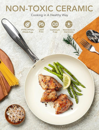 MICHELANGELO 10 Inch Frying Pan