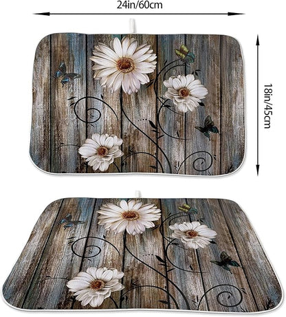 Spring Dish Drying Mat 18x24 Inches