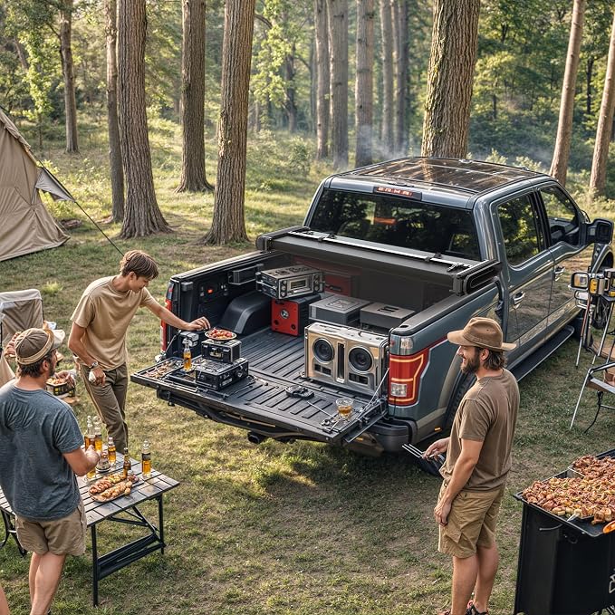 YITAMOTOR Soft Quad Fold Truck Bed Tonneau Cover Compatible with 2009-2024 Dodge Ram 1500 (19-24 Classic ONLY), Fleetside 6.4 ft Bed Without Rambox