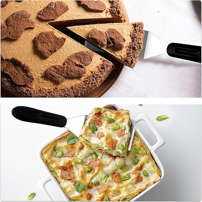 Small Spatula Professional Mini Serving Spatula, 4 Pieces Stainless Steel Metal
