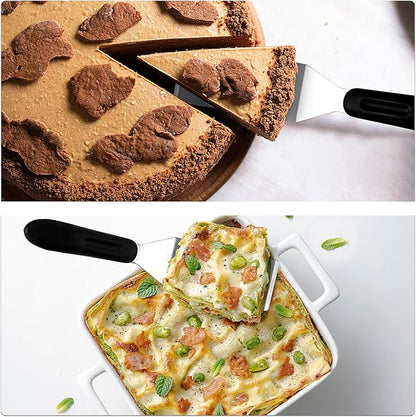 Small Spatula Professional Mini Serving Spatula, 4 Pieces Stainless Steel Metal