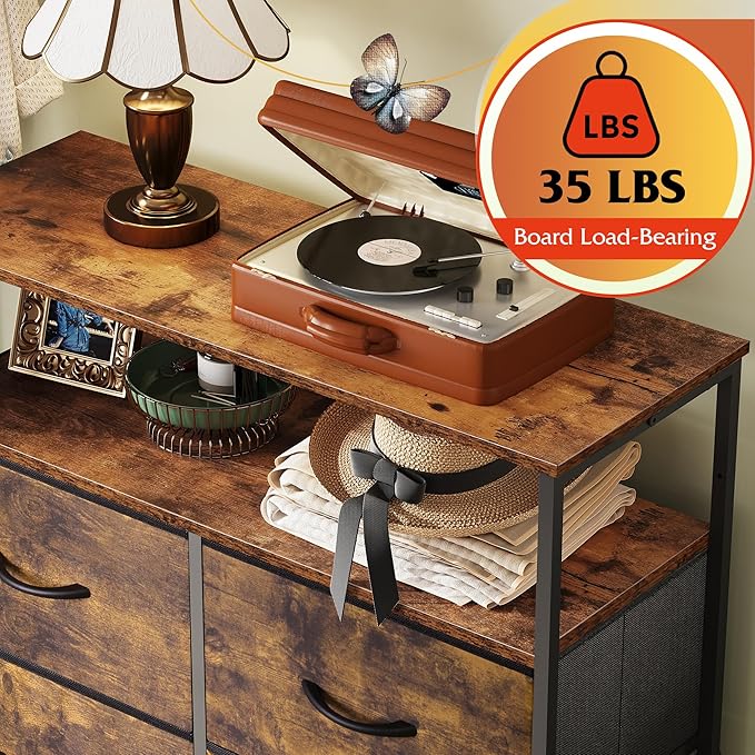 WLIVE Fabric Dresser for Bedroom