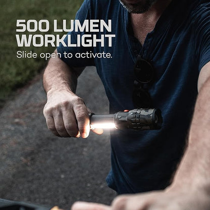 NEBO SLYDE King 2K Flashlight | 2000 Lumens, 7 Light Modes, Rechargeable COB Work Light & LED Flashlight, Magnetic Base, Waterproof, Great for Camping & Hunting, Includes USB-C Charging Cable