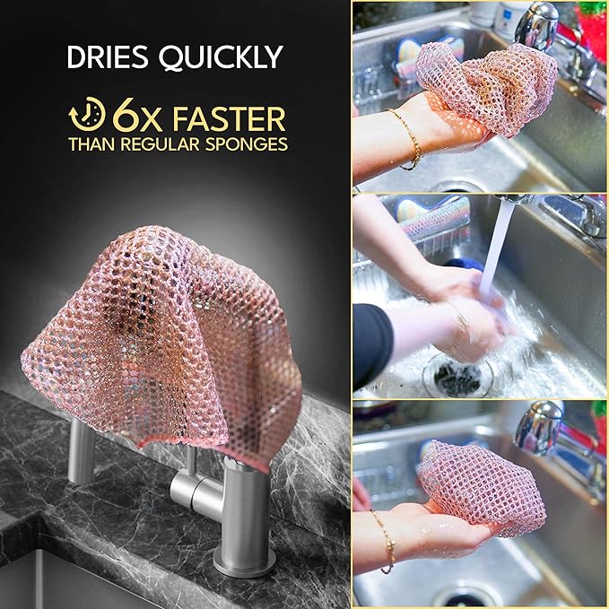 Heavy Duty Dish Scrubbers, Non-Scratch Scouring Pads