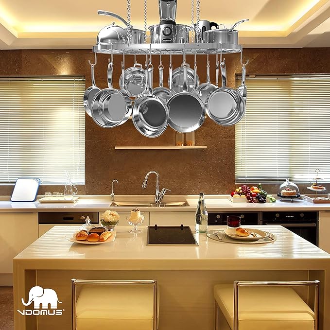 Vdomus Hanging Pot Rack