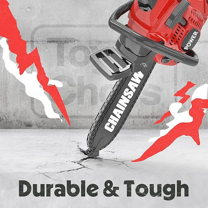 Toy Choi's Toy Chainsaw - Chainsaw Toy for Kids Power Tool Set with Realistic Sound, Pretend Play Kids Chainsaw Tool Set for Outdoor Gardening Play - kids toy for Boys Girls Ages 3 4 5 6 7 8 Years Old