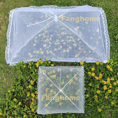 Food Covers for Outside Mesh, 2 Pack 40"X24" + 2 Pack 17"X17" Extra Large Pop