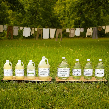 Rustic Strength Natural Dish Soap, Lavender and Lemon, 64 oz Plastic | Plant-Based Formula,Cuts Grease,No Harsh Residue,Streak Free Clean Rinsing