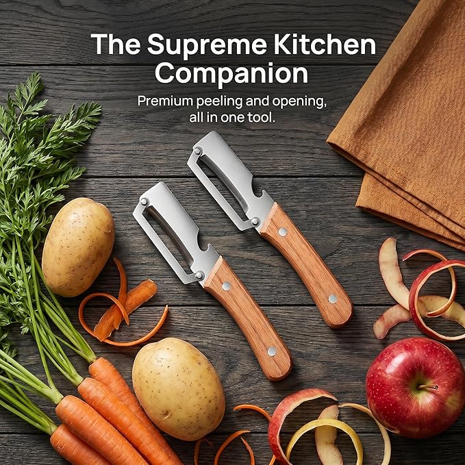 2pcs Stainless Steel Vegetable Peeler