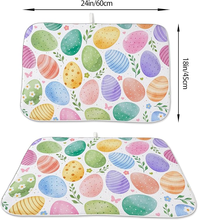 Spring Dish Drying Mat 18x24 Inches