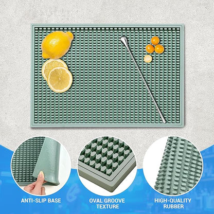 ZJWZLG Bar Mat - Premium 18"X12" Rubber Bar Mats