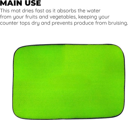 Jacent Microfiber Produce Drying Mat, 12 x 18 inch