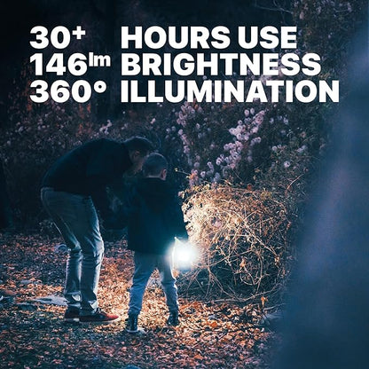 MalloMe Camping Lantern Multicolor 4 Pack Lanterns for Power Outages, Camping Lights for Tent Hanging, Camp Light Tent Lamp Emergency Battery Powered LED Lantern (Rechargeable Batteries Not Included)