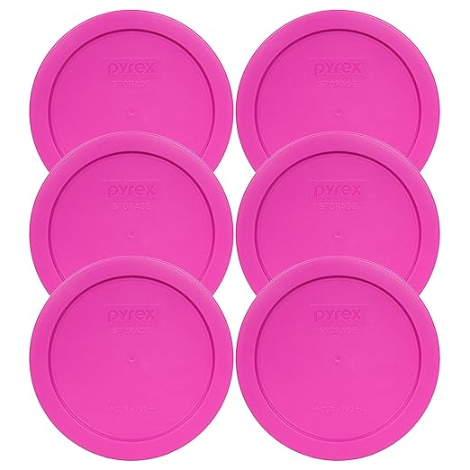 Pyrex 7201-PC 4 Cup Pink Food Storage Replacement Lids