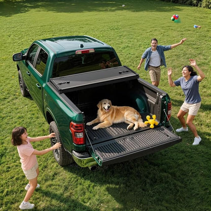 FRP Hard Tri-Fold Truck Bed Tonneau Cover Fit for Chevy Colorado/GMC Canyon 2015-2022 6.2 ft Bed