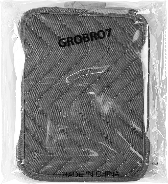 GROBRO7 5Pack Pocket Pot Holders Cotton Heat Resistant Potholder Multipurpose