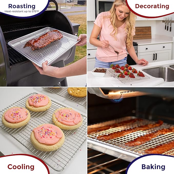 KITCHENATICS 100% Stainless Steel Cooling Racks
