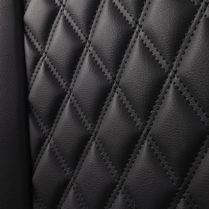 JOJOBAY Car Seat Covers for Dodge Ram,Fit 2009-2025 1500/2500/3500 HD Pick-up Truck,Crew,Regular,Quad,Mega Cab,Waterproof Synthetic Leather Seat Covers(5PCS-Full Set,Black)