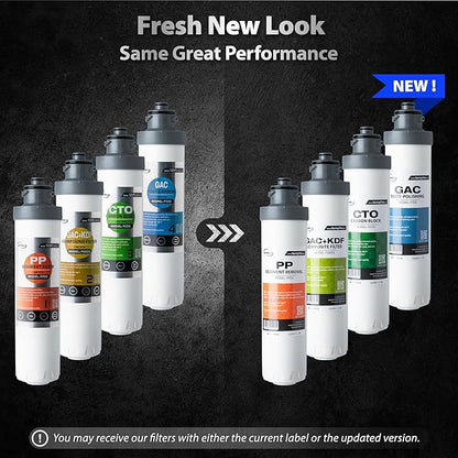 iSpring FCNCDS SGS-Tested Chloramine Removal CTO Carbon Block Replacement Water