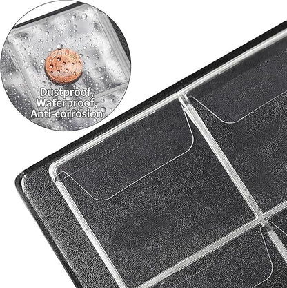 Uncle Paul Coin Album Coin Holder Coin Collection Book for Half Dollar/Small Dollar/50 Pence/Two pounds 60 Pockets CS3706GR