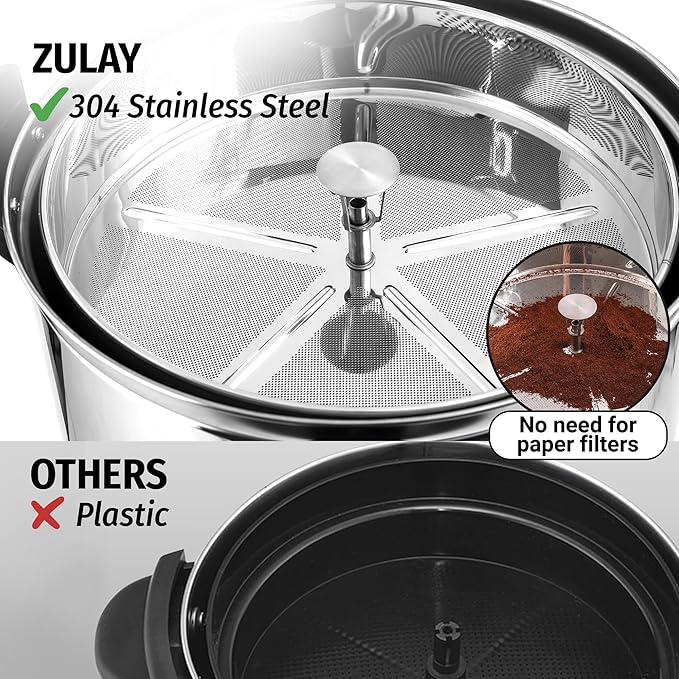 Zulay Commercial Grade 100 Cup Coffee Maker Hot Water Urn