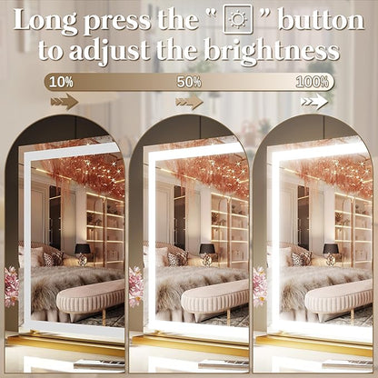 FENNIO Vanity Mirror with Lights 32"x22", Lighted Makeup Mirror, Large Vanity