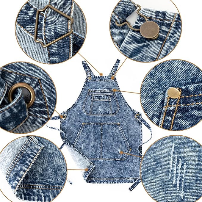 Jeanerlor - Cotton Tool Denim Work Apron