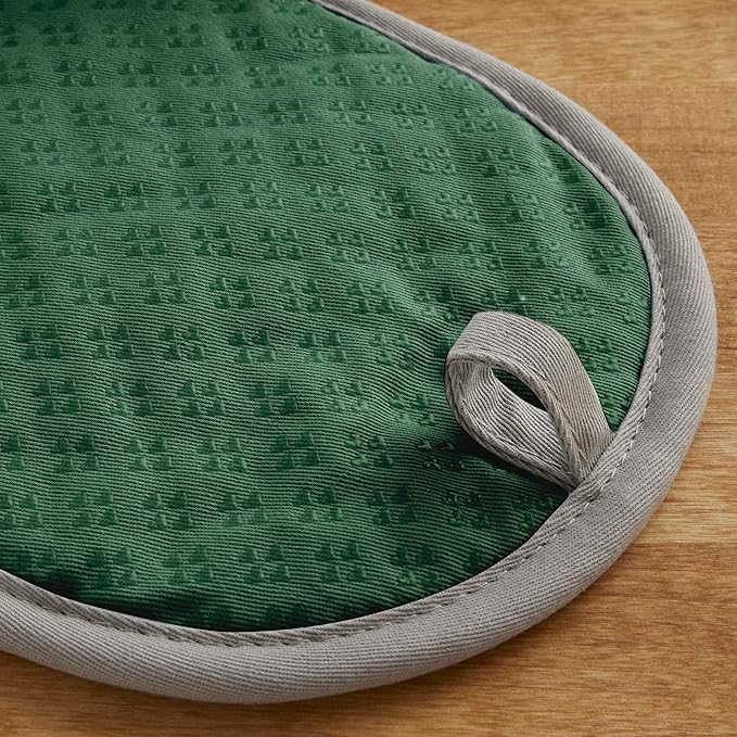 KitchenAid Asteroid Pot Holder 2-Pack Set, Pebbled Palm Green