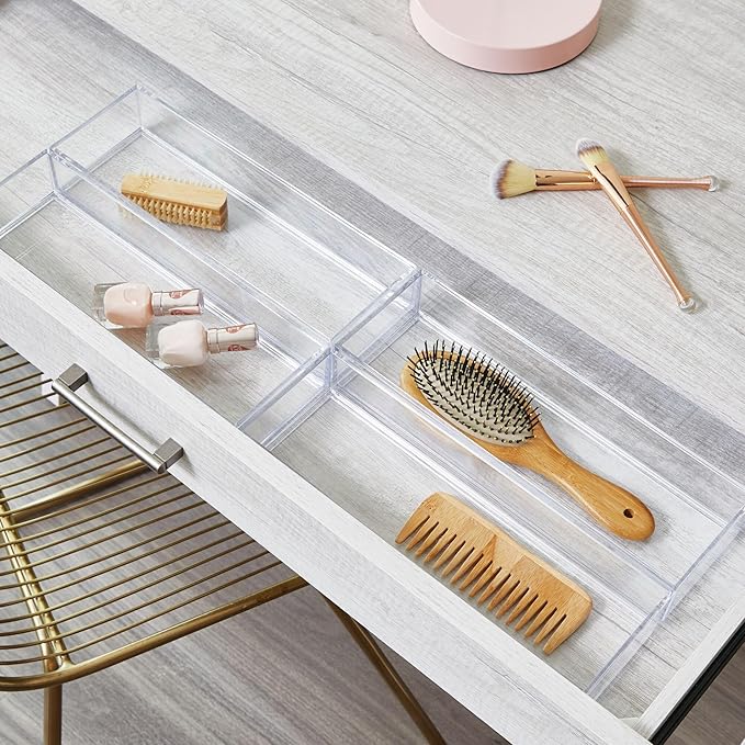 iDesign Plastic Makeup Drawer Organizer Tray
