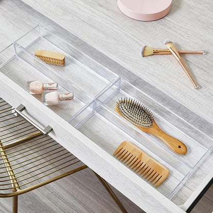 iDesign Plastic Makeup Drawer Organizer Tray