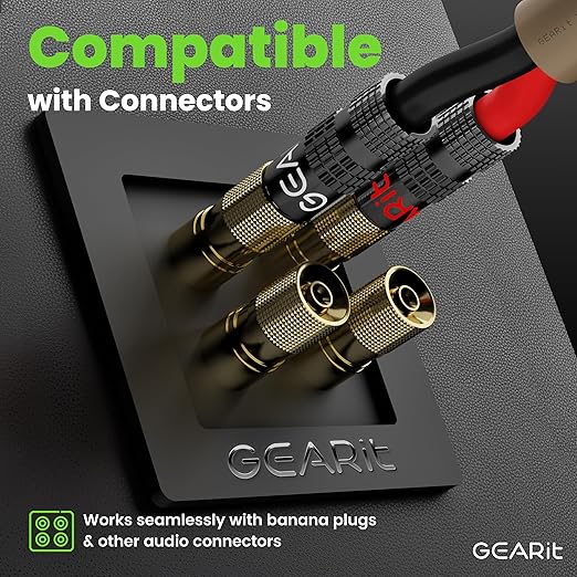 GEARit Outdoor Speaker Wire CL3 Rated, 14 Gauge Speaker Wire, Speaker Cable 100