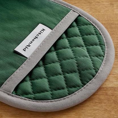 KitchenAid Asteroid Pot Holder 2-Pack Set, Pebbled Palm Green