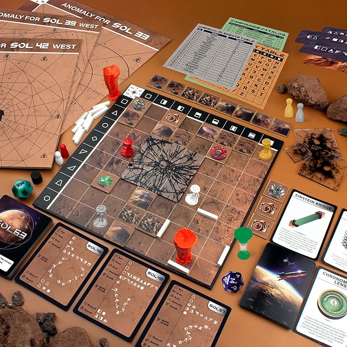 Logic Board Games for Kids and Adults – Mars Expedition SOL43 + Expansion Set – Montessori STEM Educational Toys Gift - Logic Game with Solo Mode for 1-2 Players for Ages 8 and up