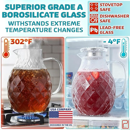 Premium Borosilicate Glass Pitcher