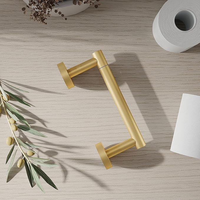 RARXTR Gold 2 Pack Toilet Paper Holder SUS304 Stainless Steel Double Post