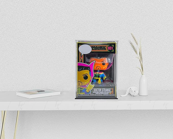 Fully Assembled Acrylic Display Case, Clear Acrylic Protector Compatible with Funko POP! 4 Inch Vinyl Figures, Countertop Alternative Glass Case for Home Storage