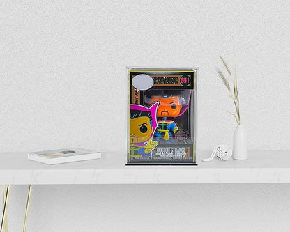 Fully Assembled Acrylic Display Case, Clear Acrylic Protector Compatible with Funko POP! 4 Inch Vinyl Figures, Countertop Alternative Glass Case for Home Storage