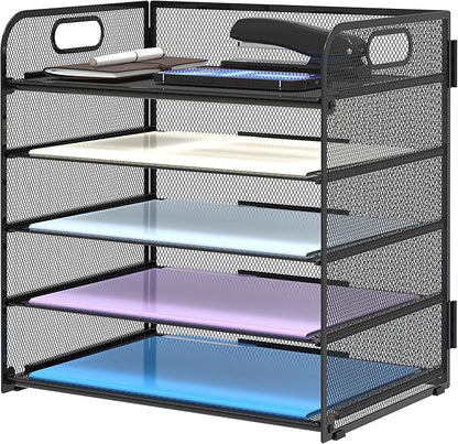 Supeasy 5 Trays Paper Organizer Letter Tray